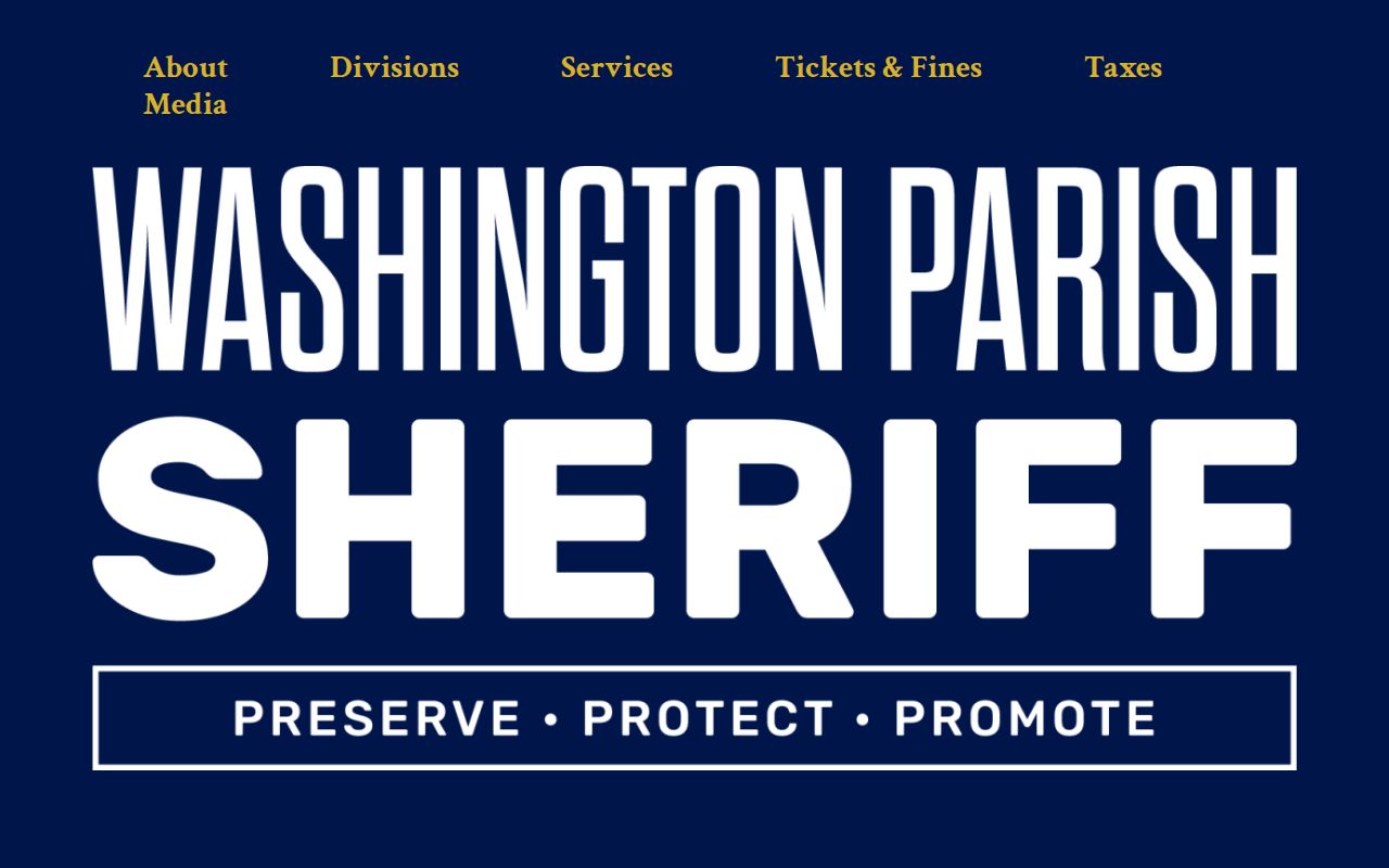 Washington Parish Jail roster link and booking record information